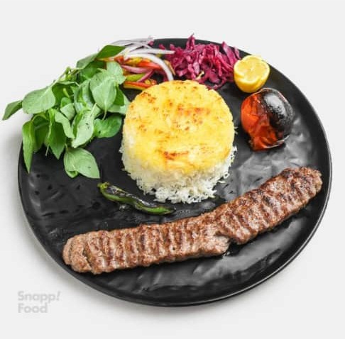 چلو کباب لقمه